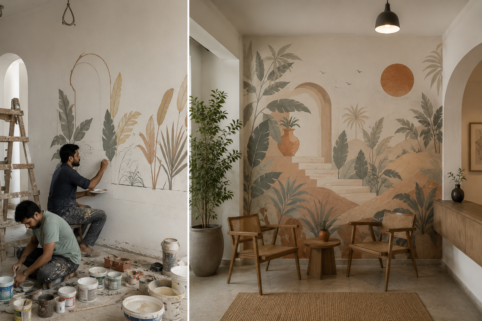 Hand painted murals and custom art