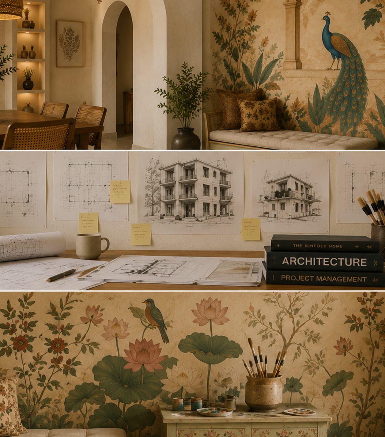 Interior design by Handcrafted Habitat Mumbai